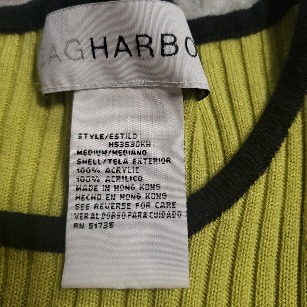 Vintage | Rainbow Striped Ribbed Top M - Picture 8 of 8